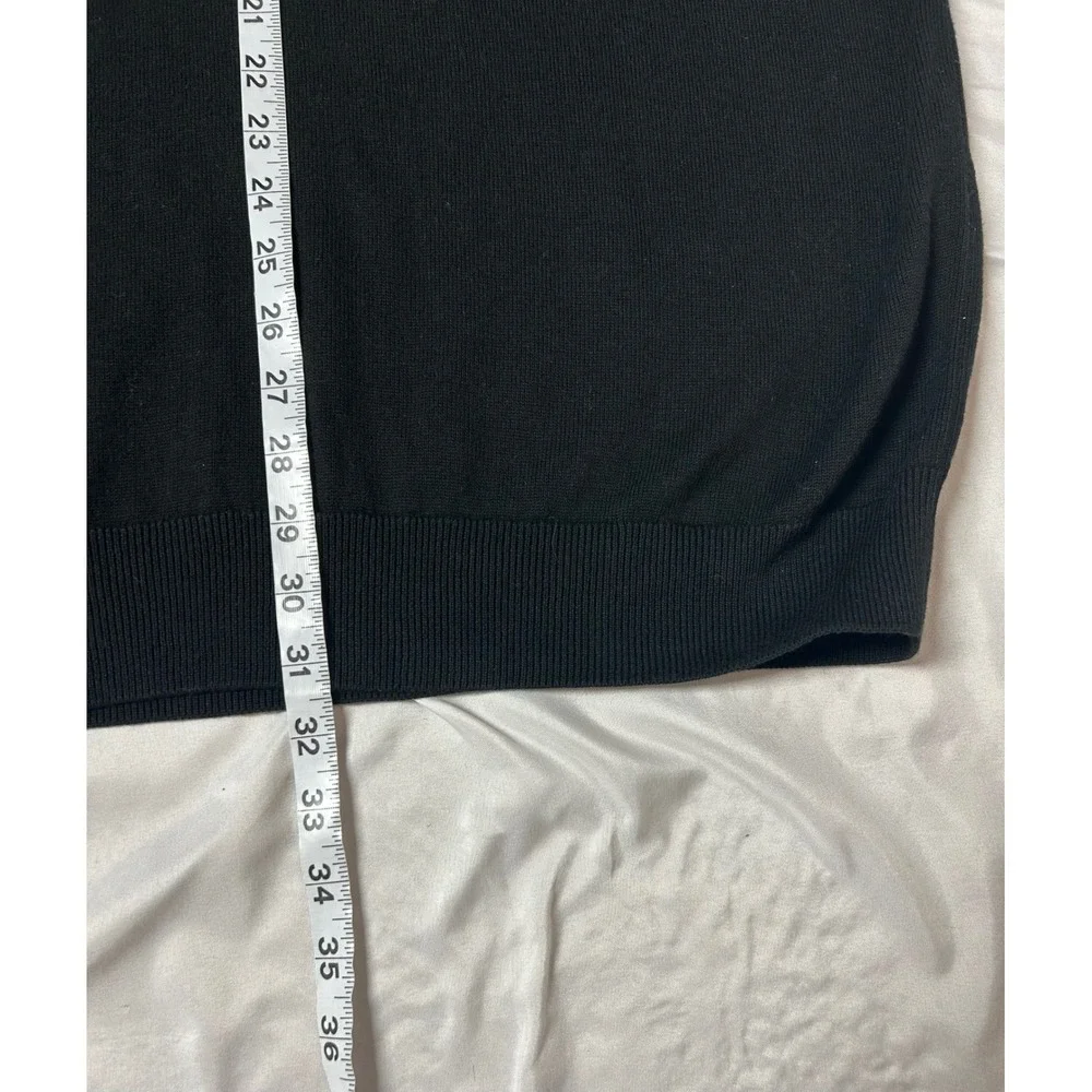 Lacoste Mens Black Regular Fit Crewneck Sweater Embroidered Croc Logo US 4XL FR9